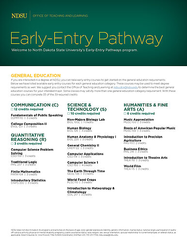 General Education Pathway document