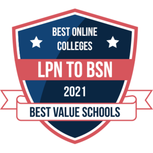Badge image for top online LPN to BSN program