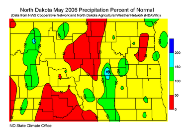 May Percent Of Normal Precipitation