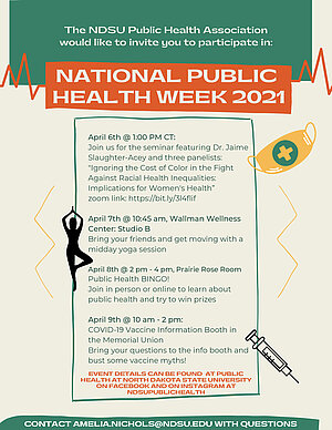 Image of Public Health Week Schedule