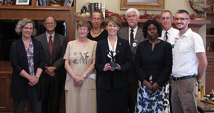 2010-2011 Advance FORWARD Department Award winner, Department of Veterinary and Microbiological Sciences.