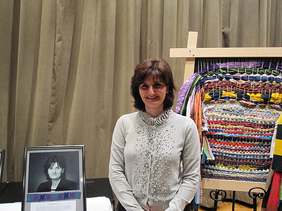 Canan Bilen-Green, FORWARD project executive director, is inducted into the Tapestry of Diverse talents, May 2010.