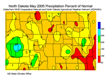 May Percent Of Normal Precipitation