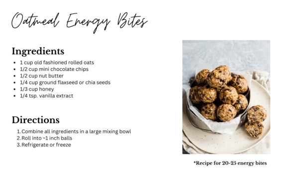 Oatmeal Energy Bites Recipe