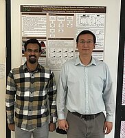 The fellow with his PhD advisor (Dr. Feng Xiao).
