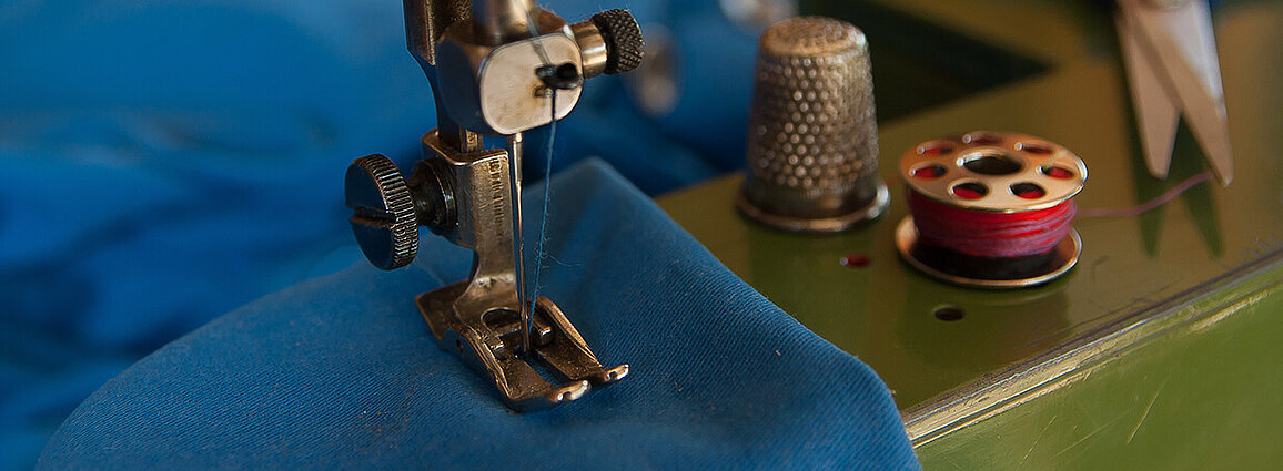 sewing machine and material