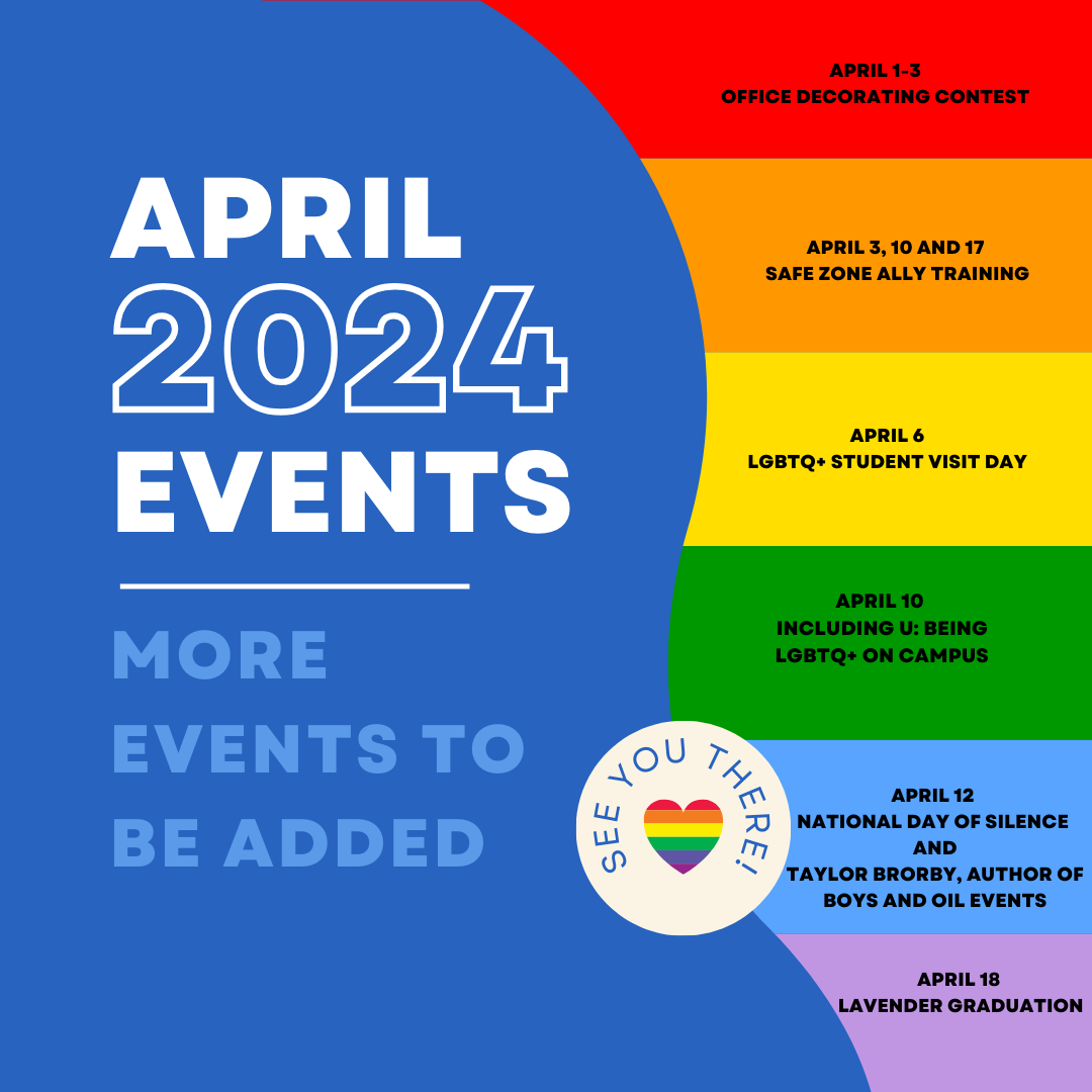 April 2024 LGBTQ Campus Events