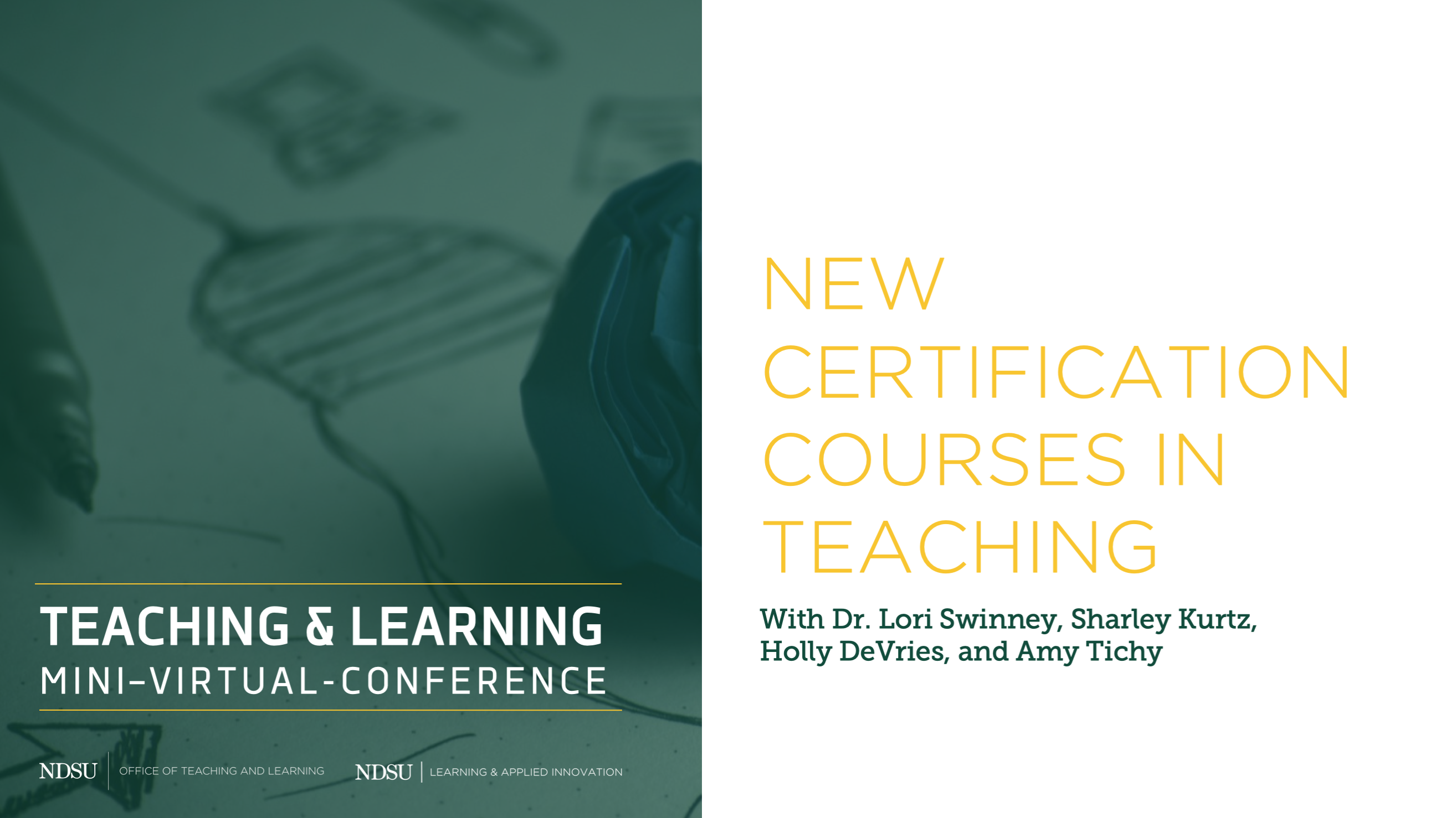 New Certificate Courses in Teaching